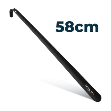Shoeple Schoenlepel - 58cm Lang - RVS Duurzaam en extra sterk - Zwart