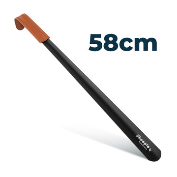 Shoeple Schoenlepel - 58cm Lang - RVS Duurzaam en extra sterk - Zwart
