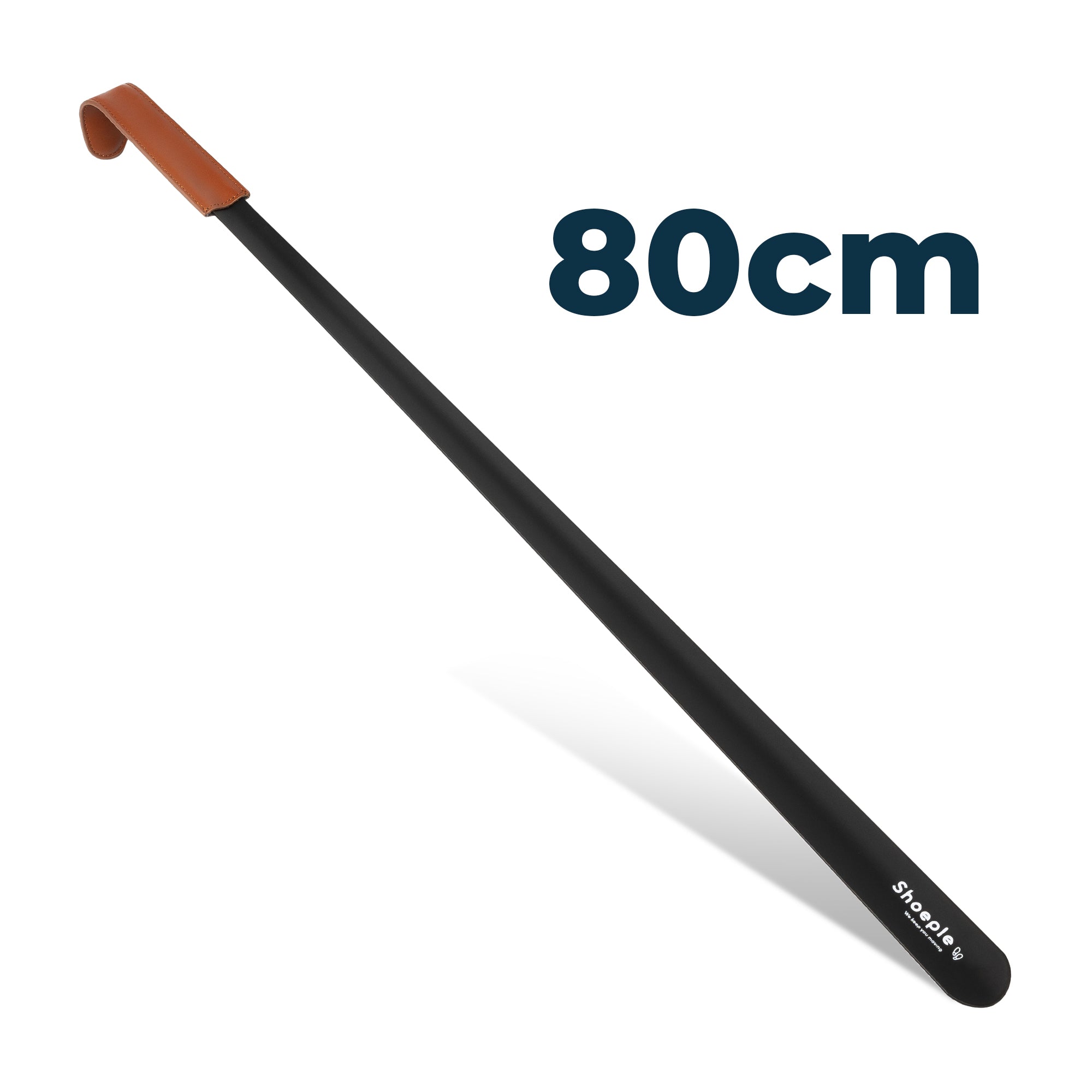 Shoeple Schoenlepel - 80cm Lang - RVS Duurzaam en extra sterk - Zwart