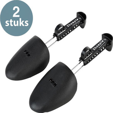 Shoeple Schoenspanner (2 stuks) Maat 38 t/m 45 - Schoenoprekker - Schoenvormer - Anti kreuk Sneaker - Zwart