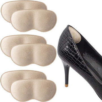 Shoeple Heelpad Comfortmax (6 stuks) - Hielkussentjes voor Schoenen - Schoenverkleiner - Antislip Hielzool - Hielbeschermer - Wit