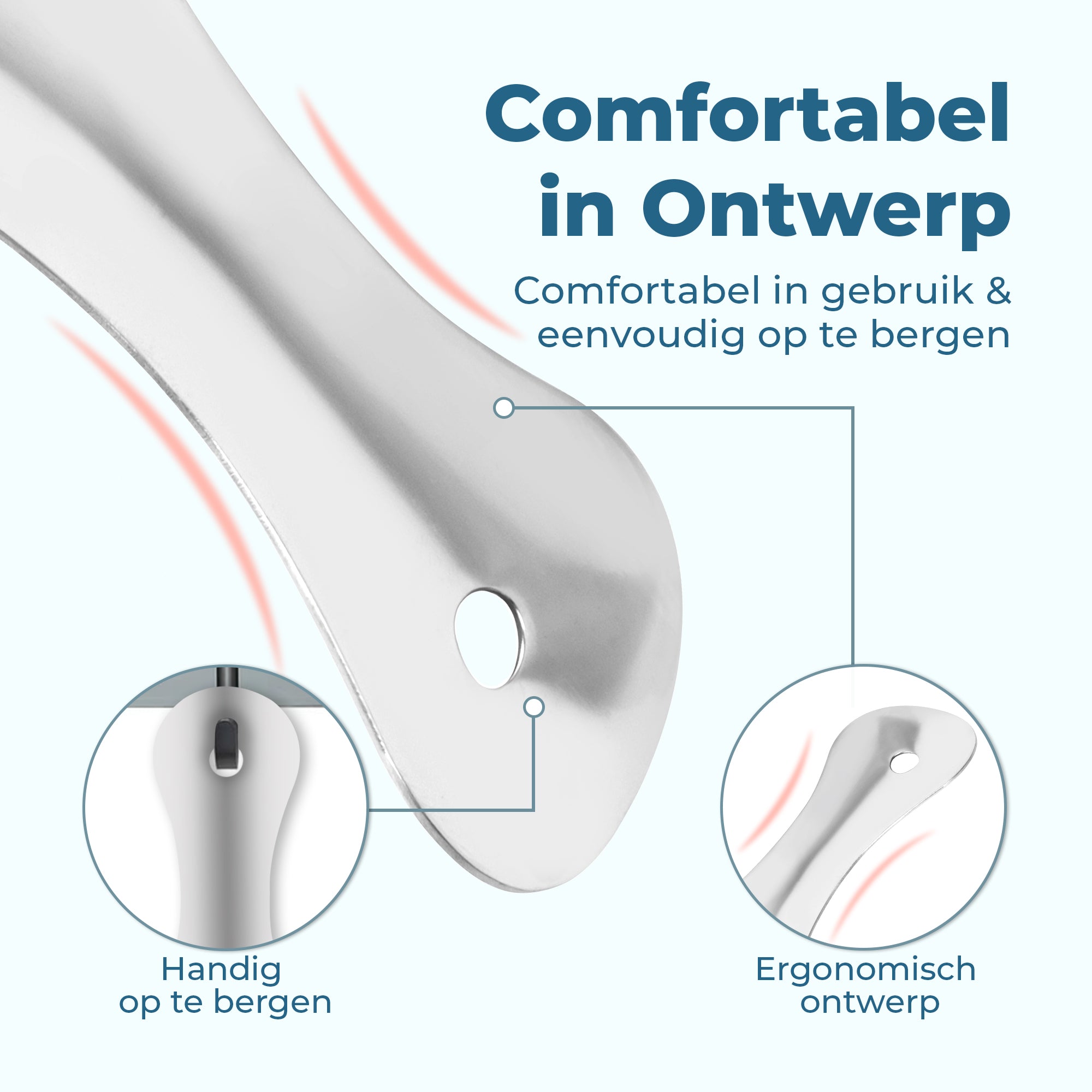 Shoeple Schoenlepel - 18,5cm Lang - RVS Duurzaam en extra sterk - Zilver