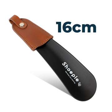 Shoeple Schoenlepel - 16cm Lang - RVS Duurzaam en extra sterk - Zwart