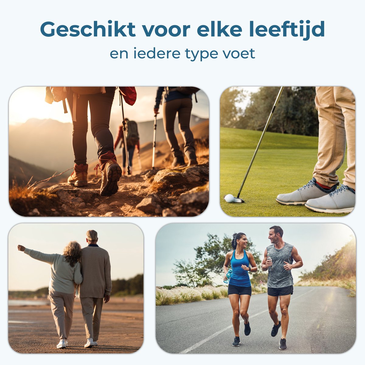 Shoeple Hielspoor Zooltjes - Premium Inlegzolen - Steunzolen Fasciitis Plantaris - Maat 42-44