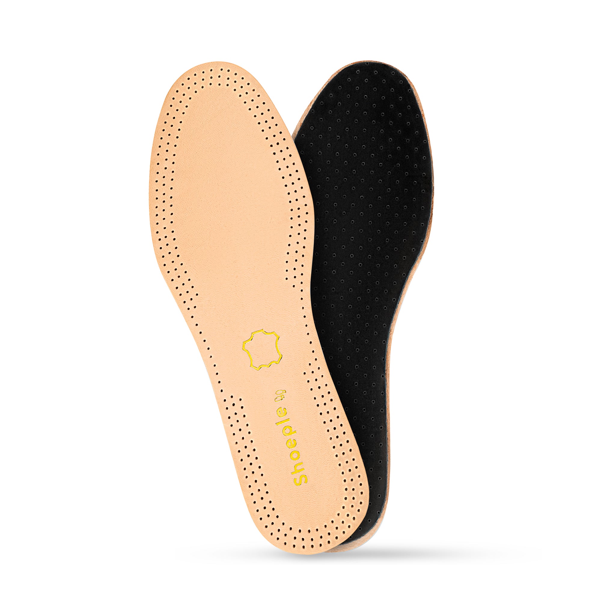 Shoeple Premium Leren Inlegzolen – Extra Zacht Comfort & Luxe Afwerking – Natuurlijke Leerlaag