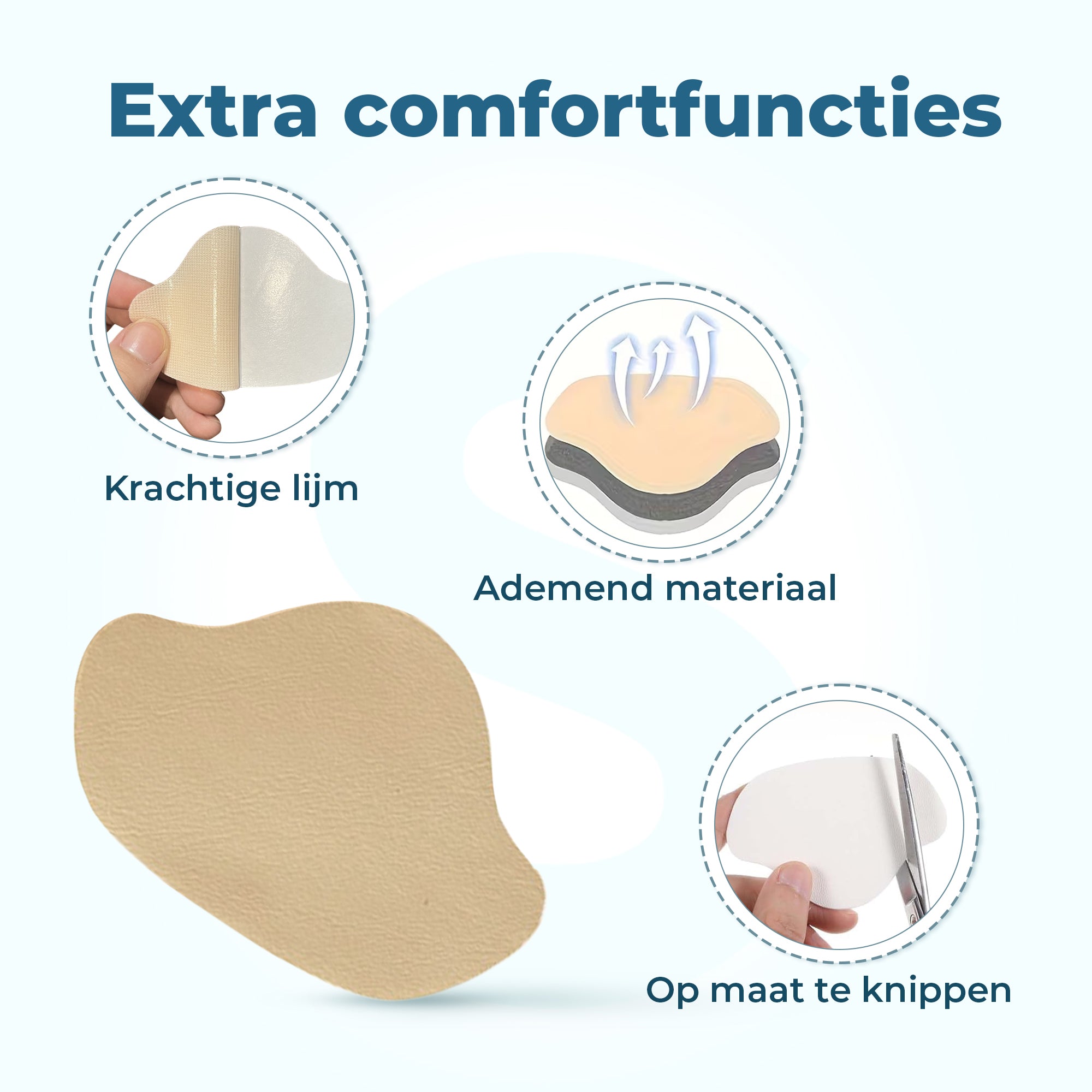 Shoeple Hak Reparatie Schoen (4 stuks) - Hielzooltjes - Inlegzool - Hakbeschermers - Geel