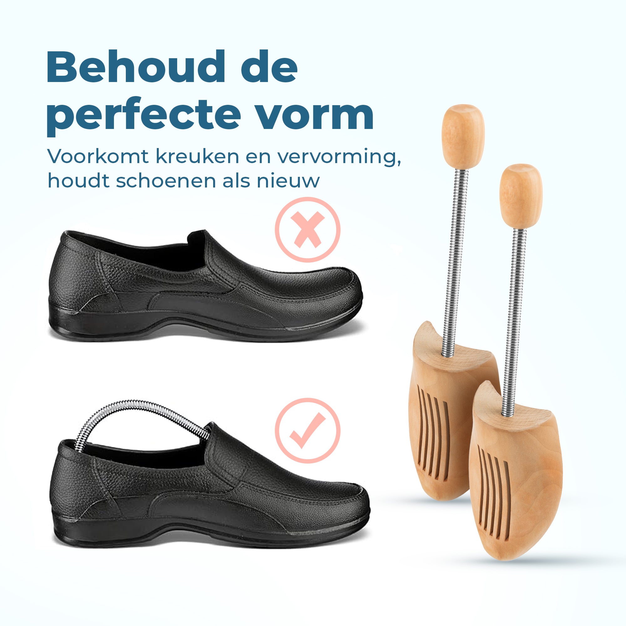 Shoeple Houten Schoenspanner – Duurzaam hout – Voor heren- en damesschoenen