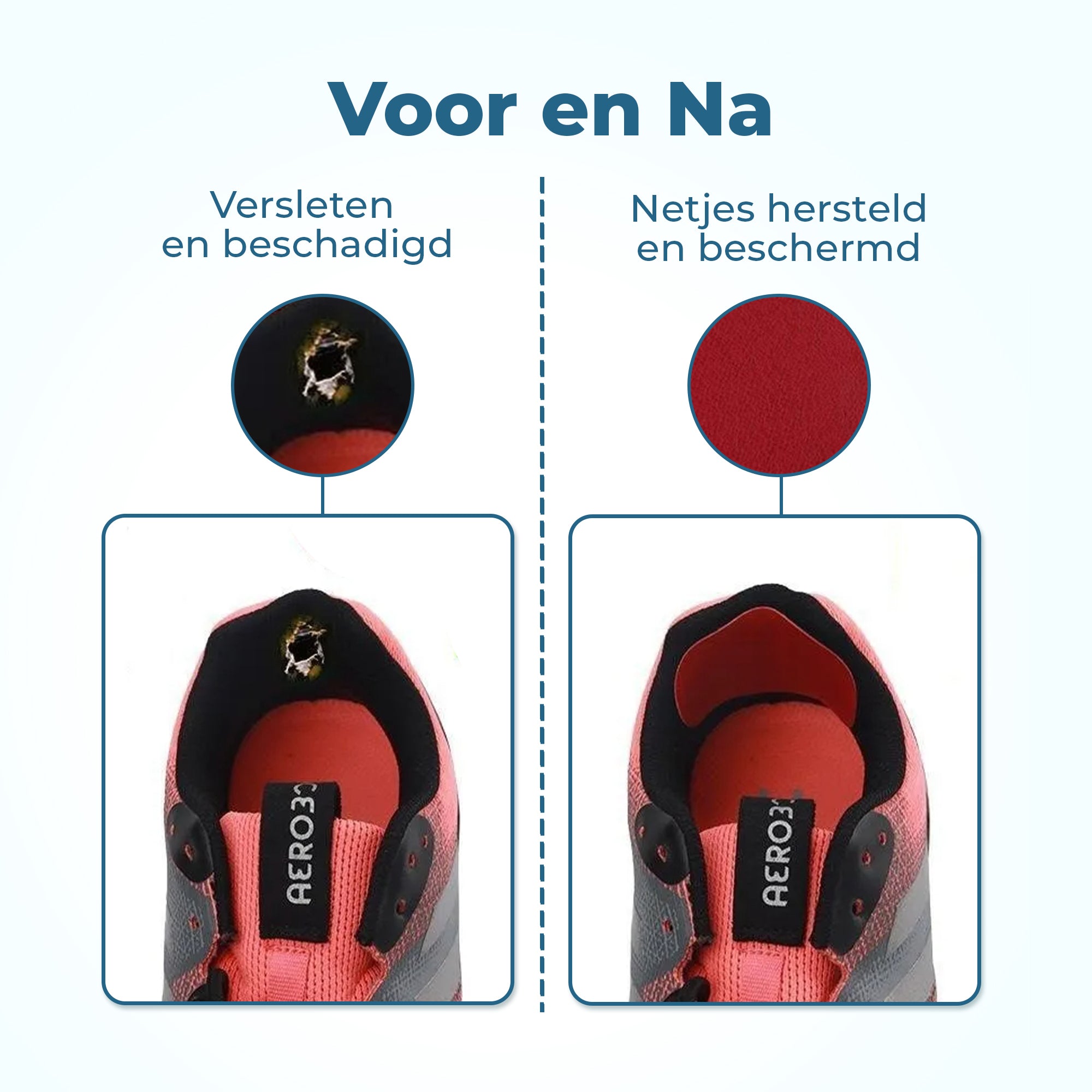 Shoeple Hak Reparatie Schoen (4 stuks) - Hielzooltjes - Inlegzool - Hakbeschermers - Rood