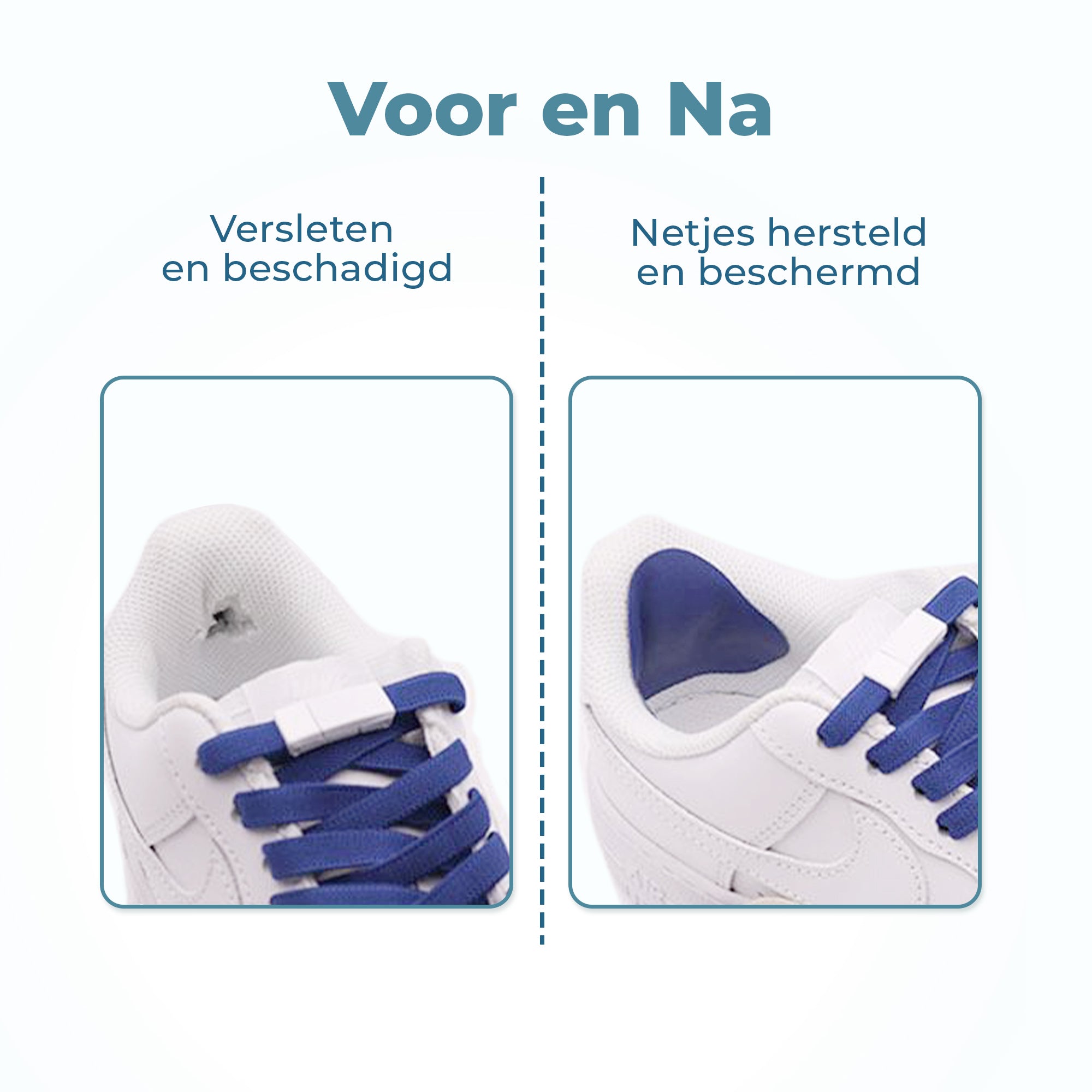 Shoeple Hak Reparatie Schoen (4 stuks) - Hielzooltjes - Inlegzool - Hakbeschermers - Blauw