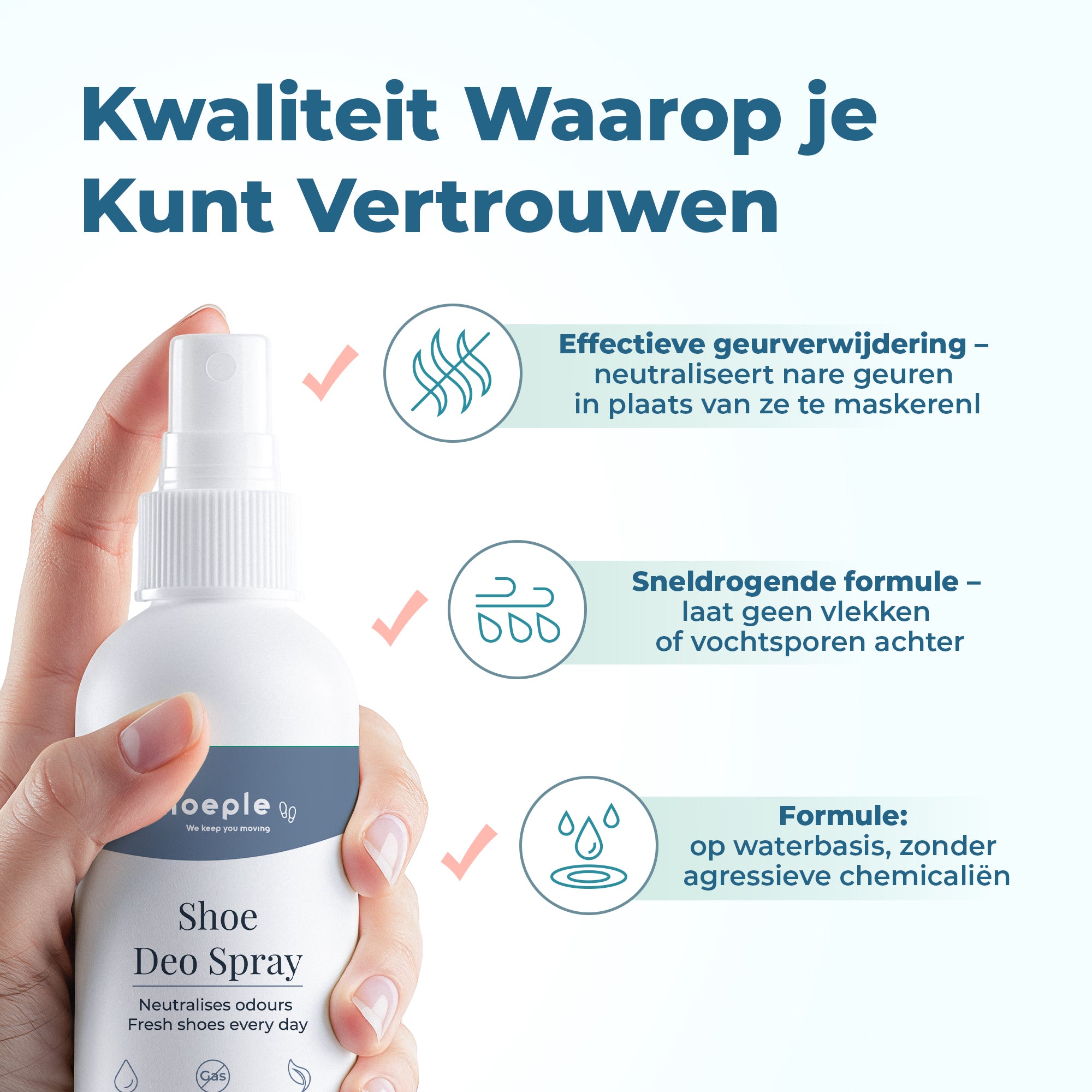 Shoeple Schoenendeo Spray – Frisse Geur & Anti-Bacterieel – 100ml