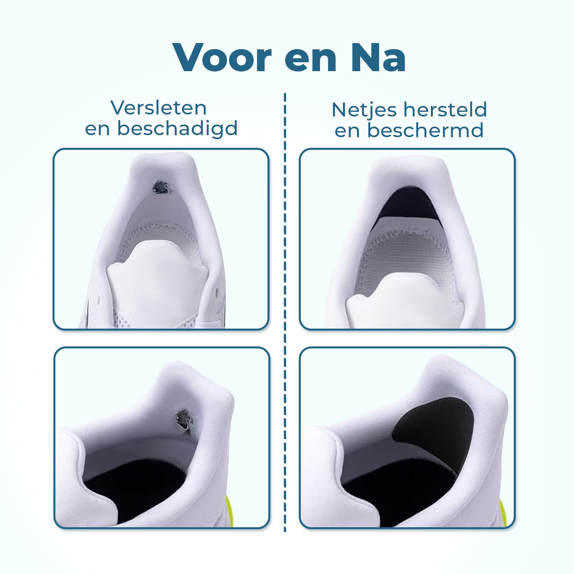 Shoeple Hak Reparatie Schoen (4 stuks) - Hielzooltjes - Inlegzool - Hakbeschermers - Zwart