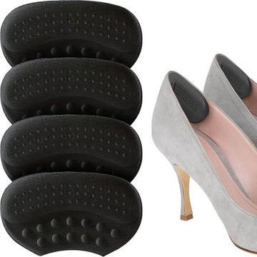 Shoeple Heelpad One (4 stuks) - Hielkussentjes voor Schoenen - Schoenverkleiner - Antislip Hielzool - Hielbeschermer - Zwart