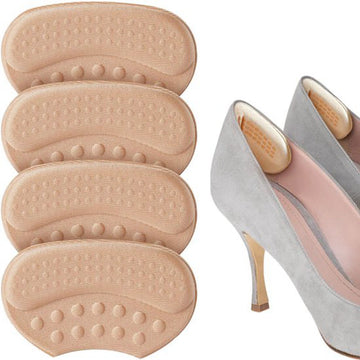 Shoeple Heelpad One (4 stuks) - Hielkussentjes voor Schoenen - Schoenverkleiner - Antislip Hielzool - Hielbeschermer - Beige