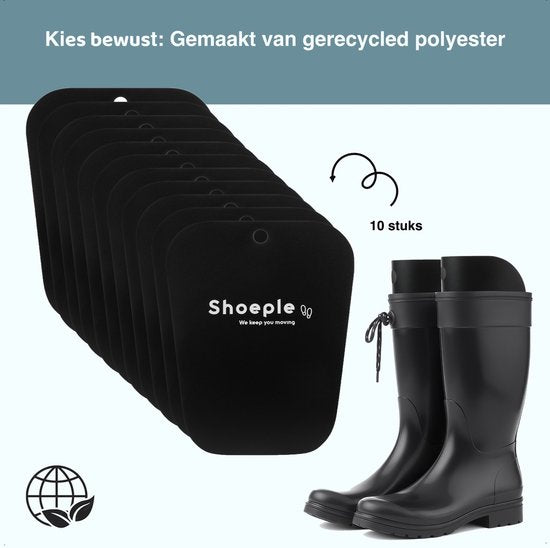 Shoeple Laarzenspanners (10 Stuks) - Laarzenhouder Paardrijlaarzen Dameslaars - 35 x 28 cm - Zwart