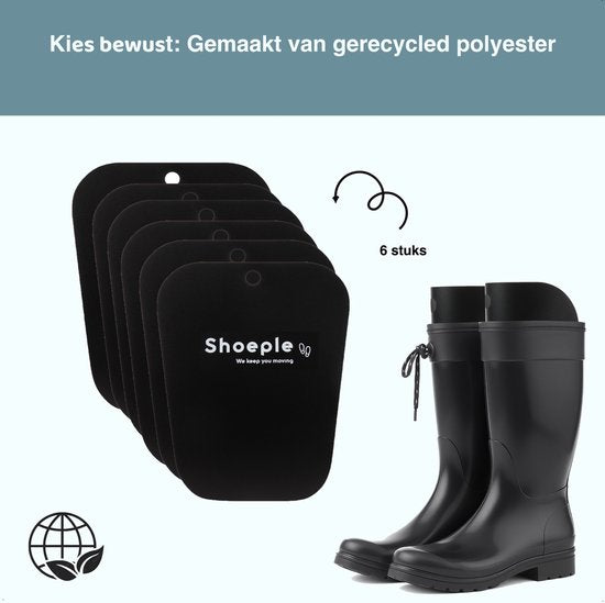 Shoeple Laarzenspanners (6 Stuks) - Laarzenhouder Paardrijlaarzen Dameslaars - 35 x 28 cm - Zwart