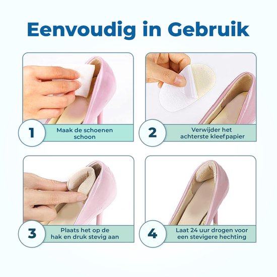 Shoeple Heelpad One (4 stuks) - Hielkussentjes voor Schoenen - Schoenverkleiner - Antislip Hielzool - Hielbeschermer - Beige