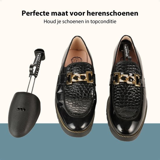 Shoeple Schoenspanner (20 stuks) Maat 38 t/m 45 - Schoenoprekker - Schoenvormer - Anti kreuk Sneaker - Zwart