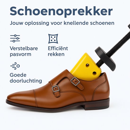 Shoeple Schoenspanner (2 stuks) - Maat 40 t/m 47 - Verstelbare Schoenoprekker - Schoenvormer