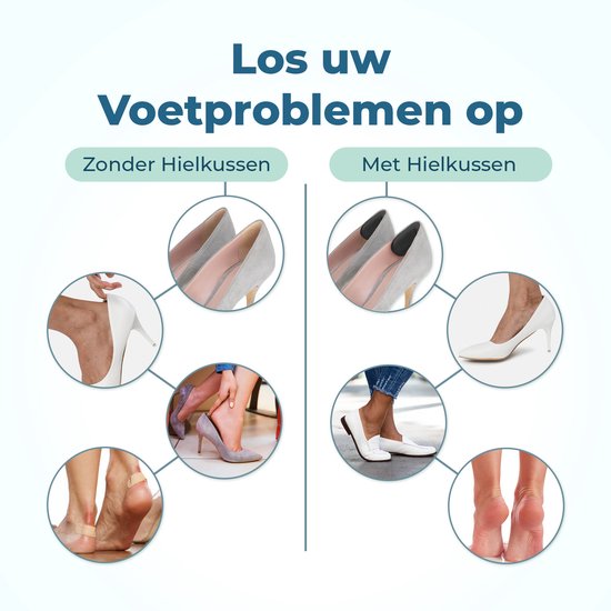 Shoeple Heelpad One (4 stuks) - Hielkussentjes voor Schoenen - Schoenverkleiner - Antislip Hielzool - Hielbeschermer - Zwart