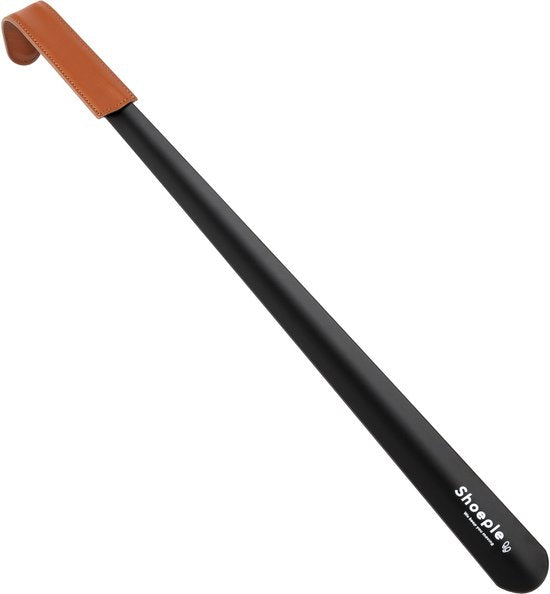 Shoeple Schoenlepel - 58cm Lang - RVS Duurzaam en extra sterk - Zwart