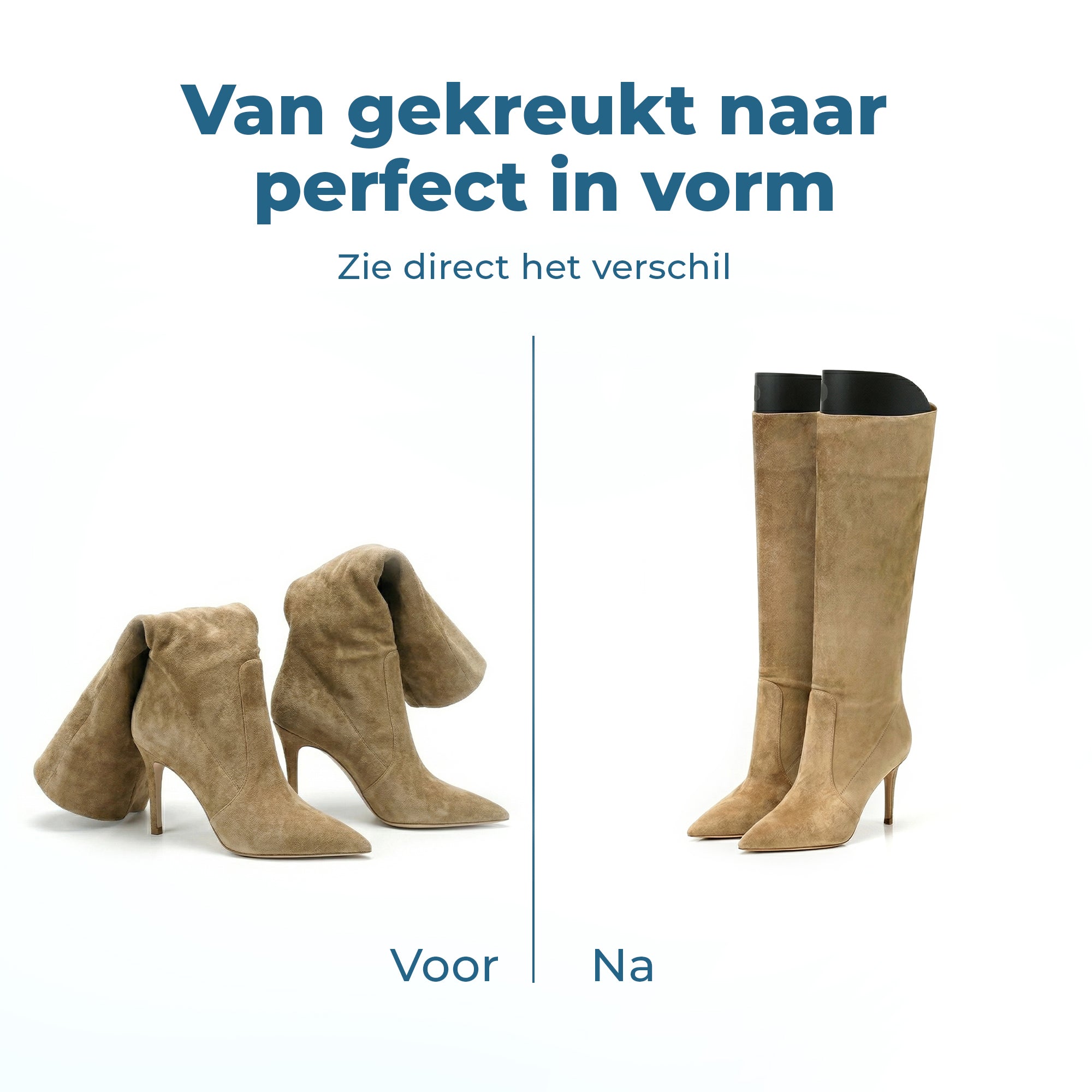 Shoeple Laarzenspanners (10 Stuks) - Laarzenhouder Paardrijlaarzen Dameslaars - 35 x 28 cm - Zwart