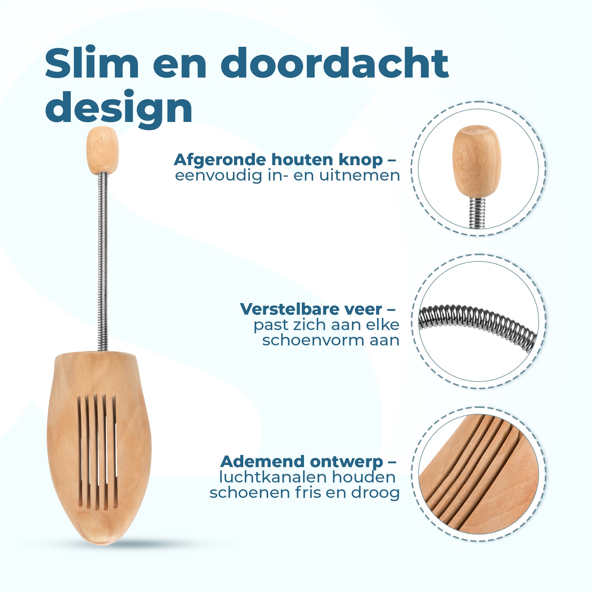 Shoeple Houten Schoenspanner – Duurzaam hout – Voor heren- en damesschoenen