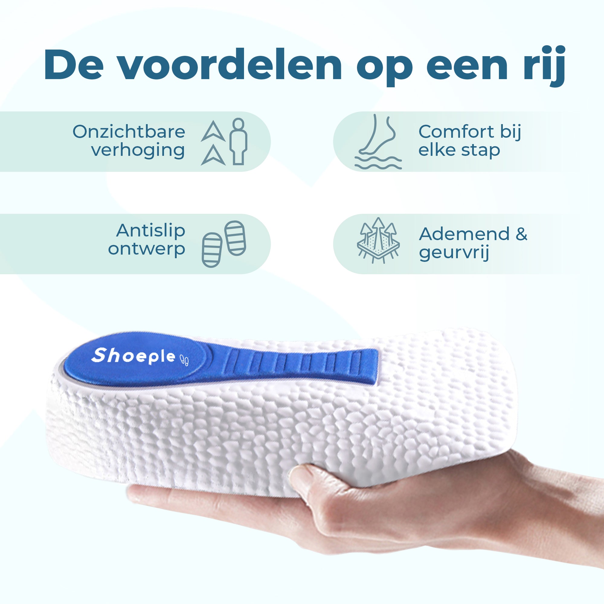 Shoeple Hakverhogende Inlegzolen - Set van 3