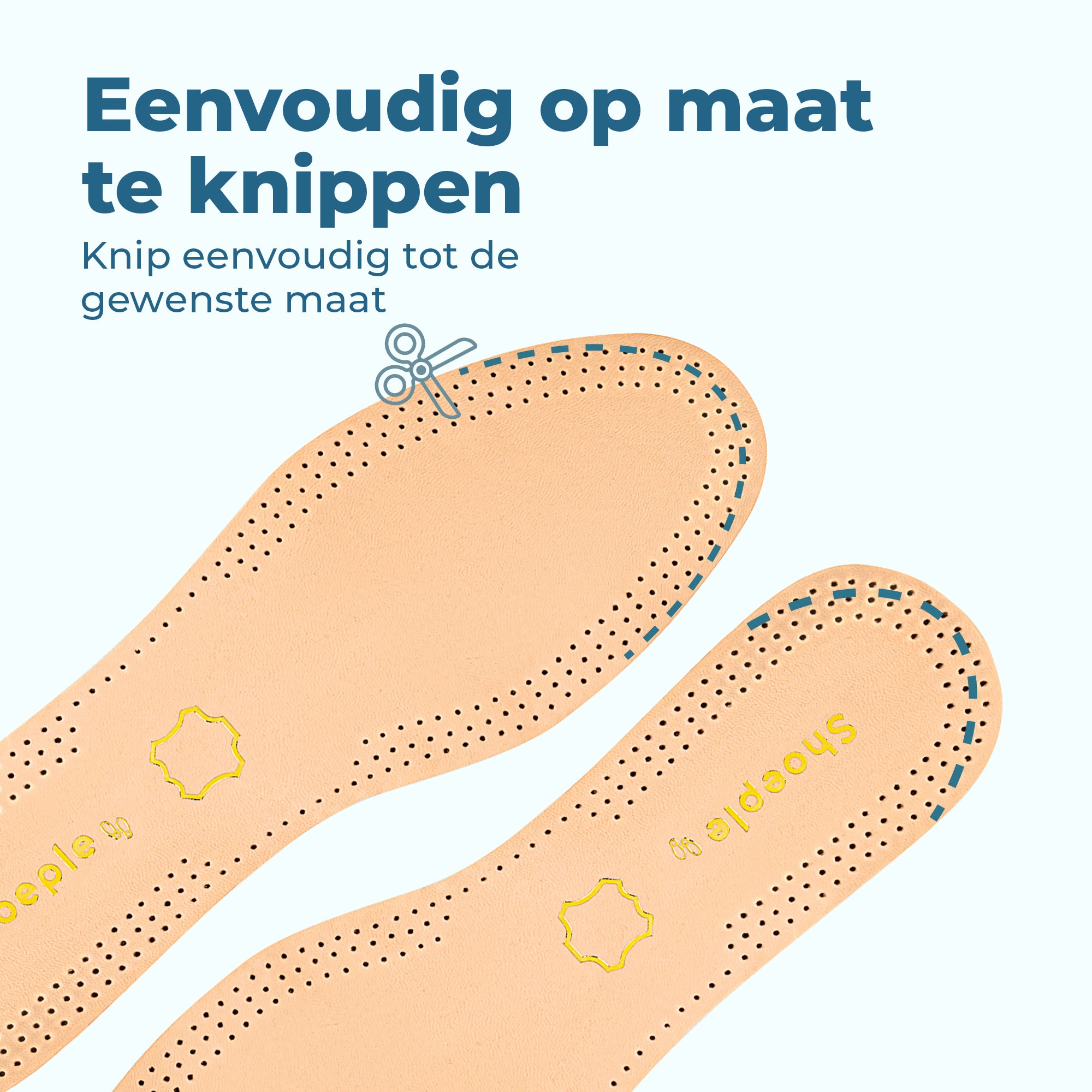 Shoeple Premium Leren Inlegzolen – Extra Zacht Comfort & Luxe Afwerking – Natuurlijke Leerlaag