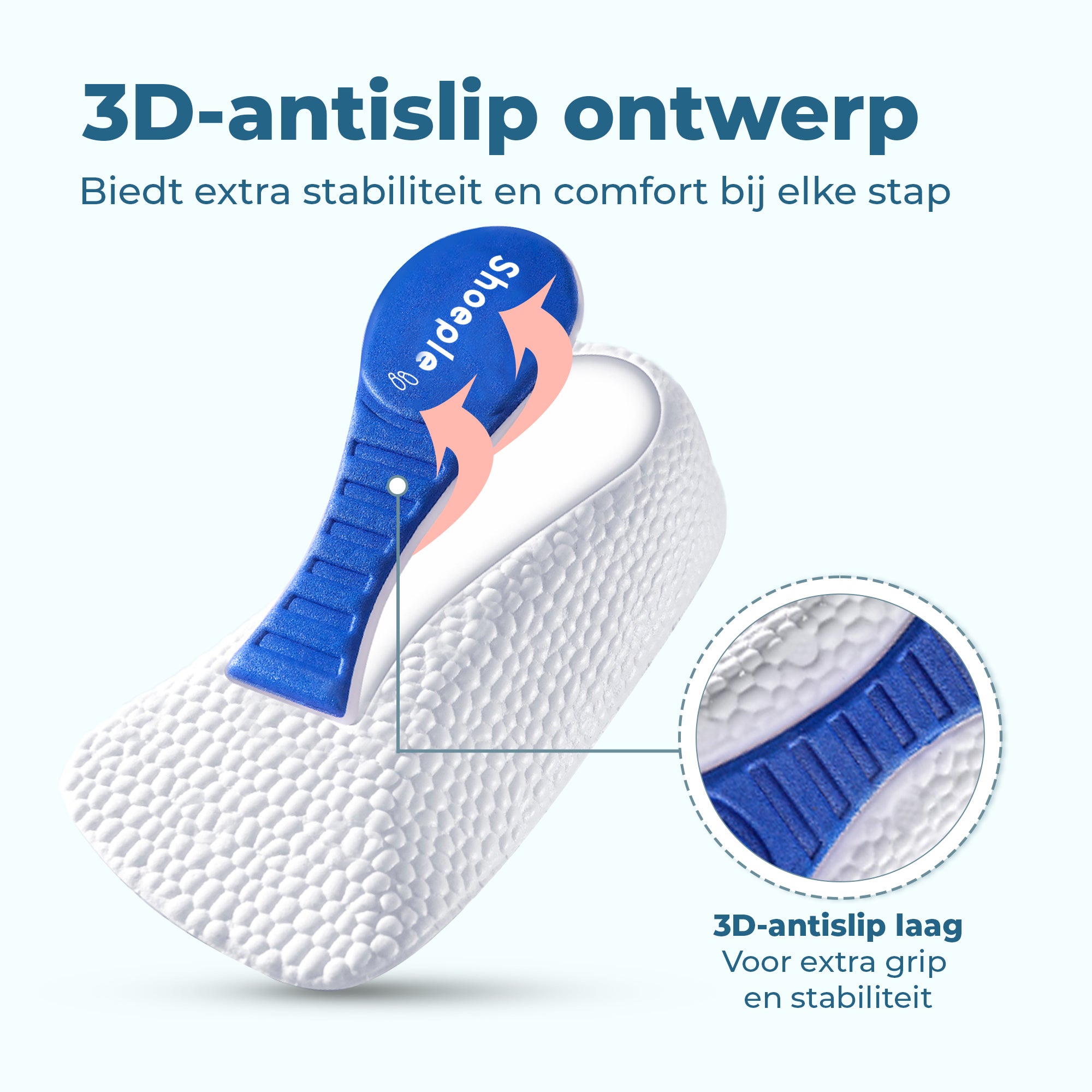 Shoeple Hakverhogende Inlegzolen - Set van 3