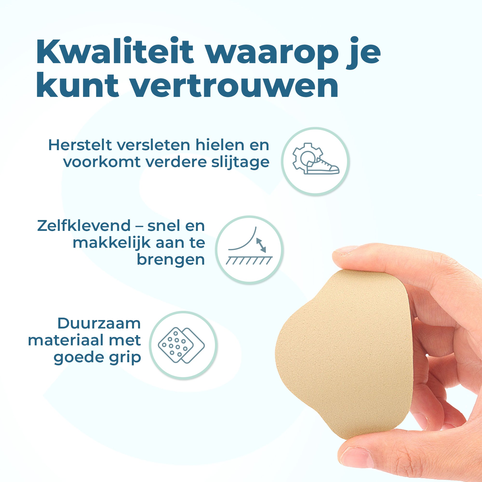 Shoeple Hak Reparatie Schoen (4 stuks) - Hielzooltjes - Inlegzool - Hakbeschermers - Geel