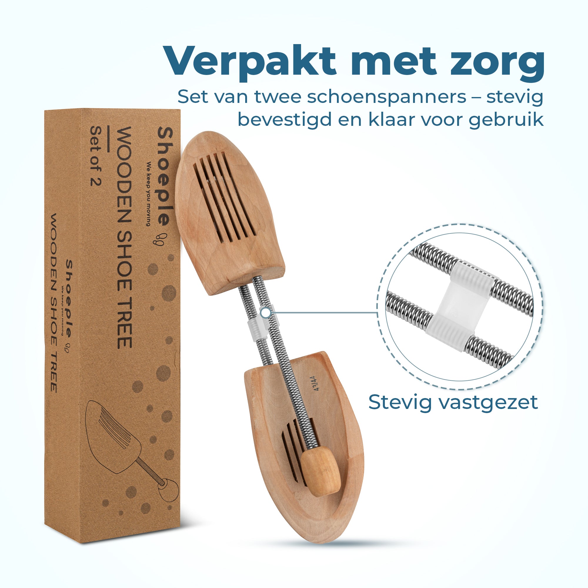Shoeple Houten Schoenspanner – Duurzaam hout – Voor heren- en damesschoenen
